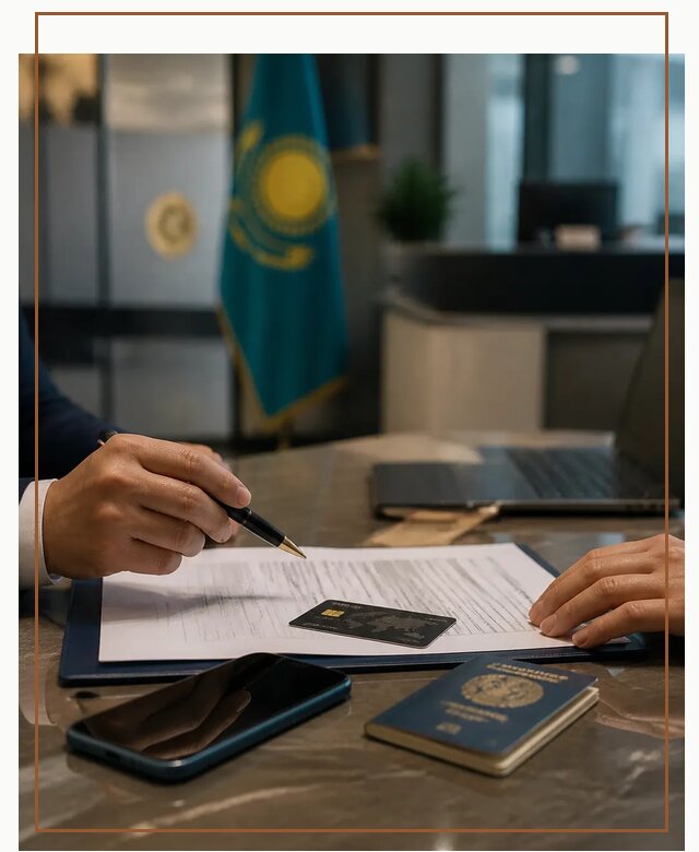 Открытие счета и банковской карты в Казахстане в Карасуке